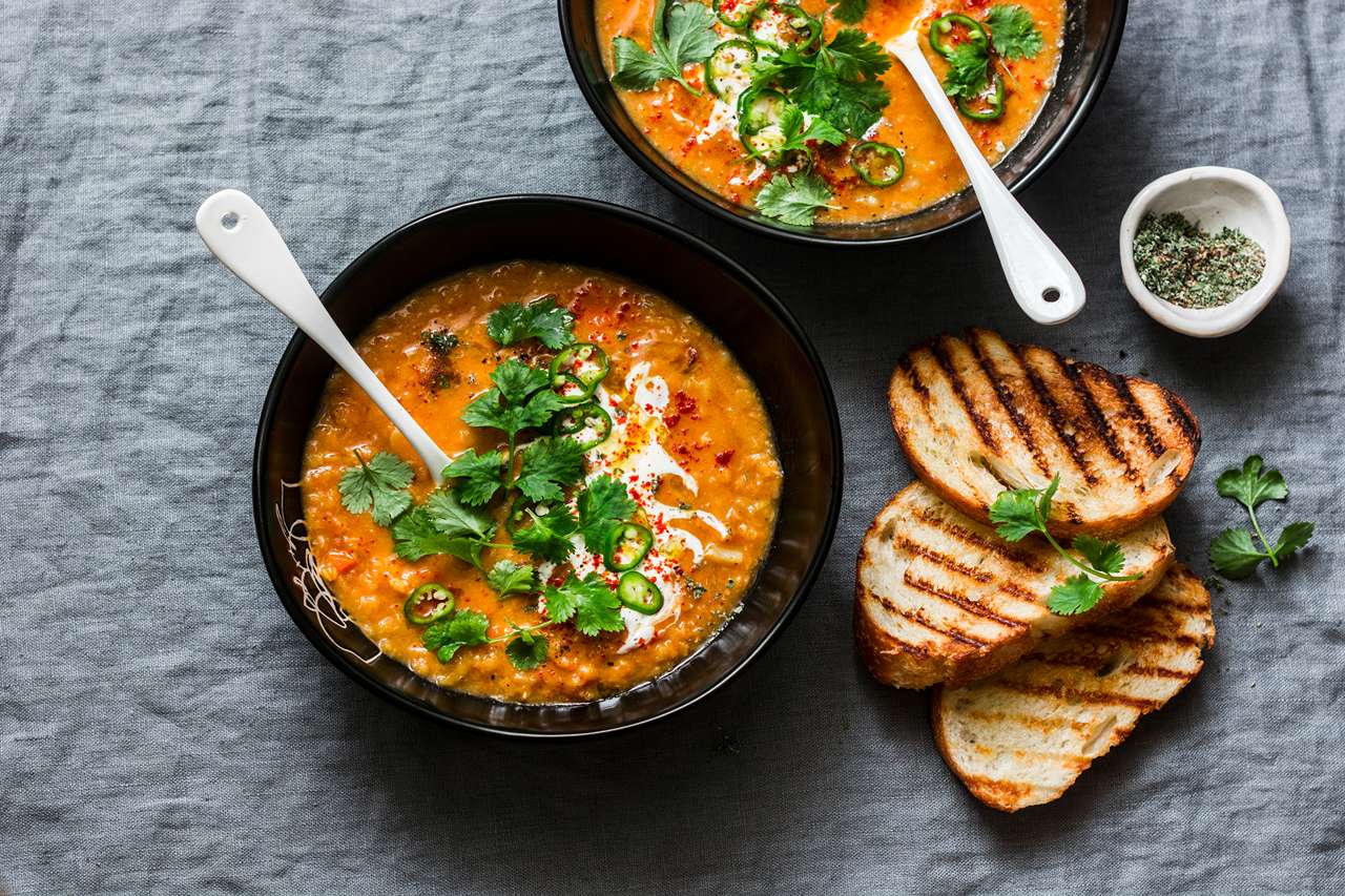 Comforting Red Lentil Soup 