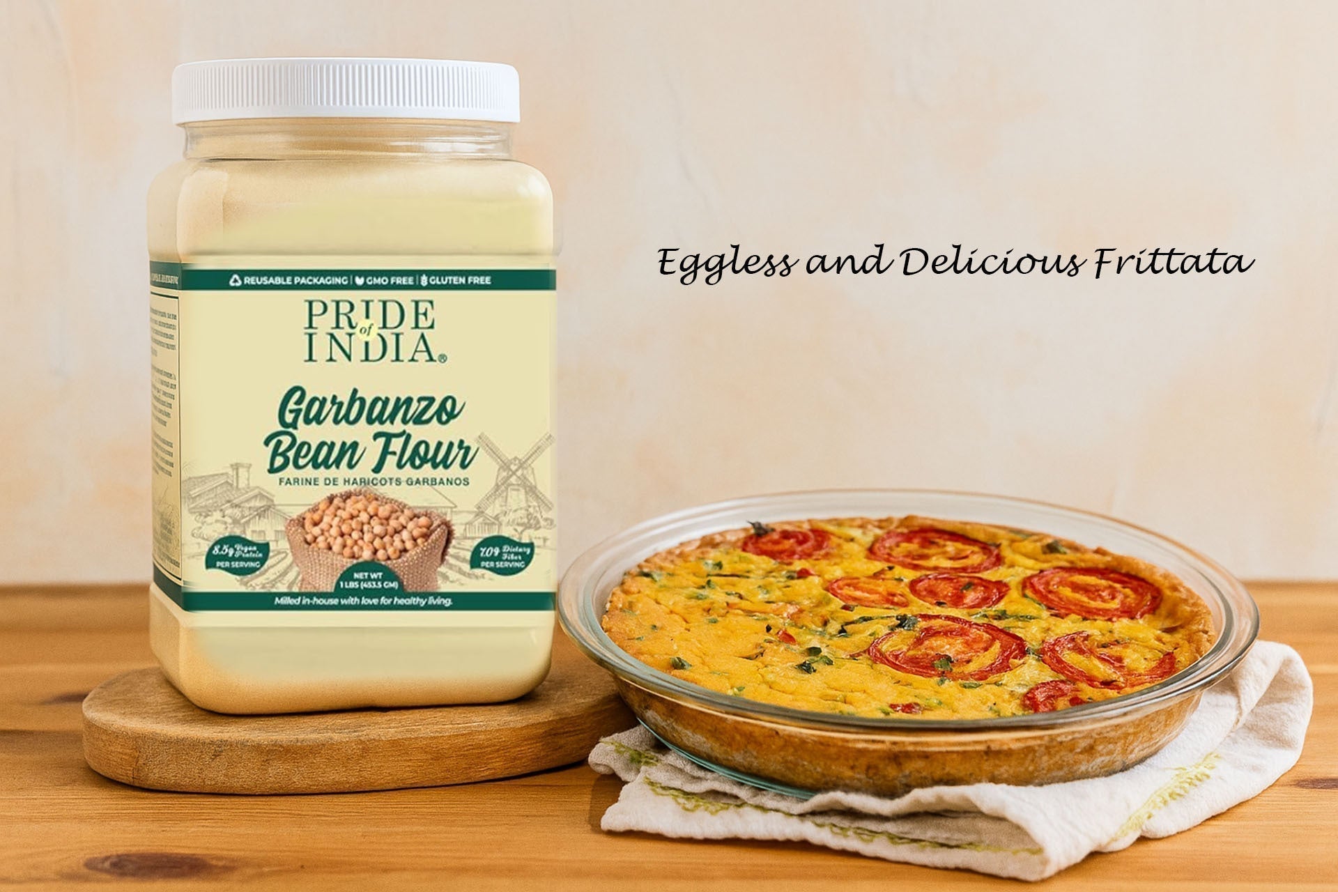 vegan frittata using chickpea flour