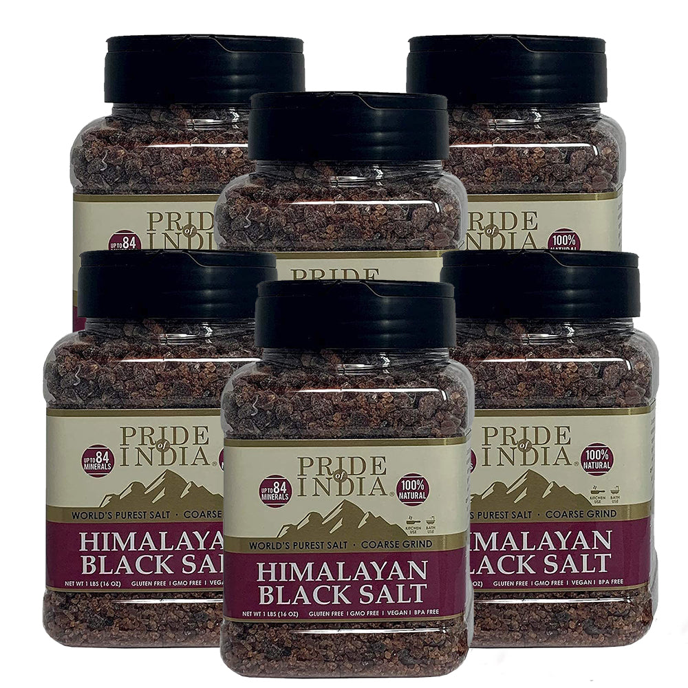 Himalayan Black Crystal Salt (Kala Namak) - Coarse Grind - Pride Of India