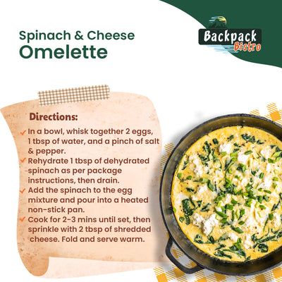 Backpack Bistro Dehydrated Finely Chopped Spinach - Pride Of India