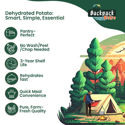 Backpack Bistro Dehydrated Diced Potatoes - Pride Of India