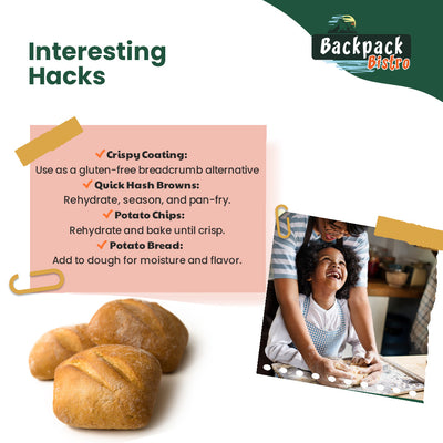 Backpack Bistro Dehydrated Diced Potatoes - Pride Of India