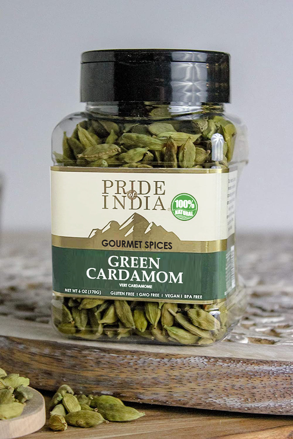 GranAroma Ground Cardamom - 13oz Premium Spice For Indian Cooking & Baking